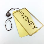 custom swimwear clothing garment plastic PVC hang tags