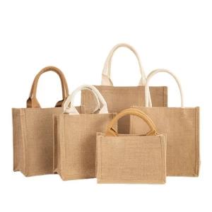 Customise Storage Design Eco Friendly Ice Cooler-bag Insulated Fashion Jute Cooler Bag