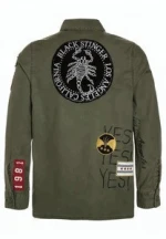Customizable Embroidery patched children jackets boys cotton autumn coats