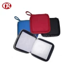 Customized best price easy carrying pu surface waterproof portable eva cd bag and case
