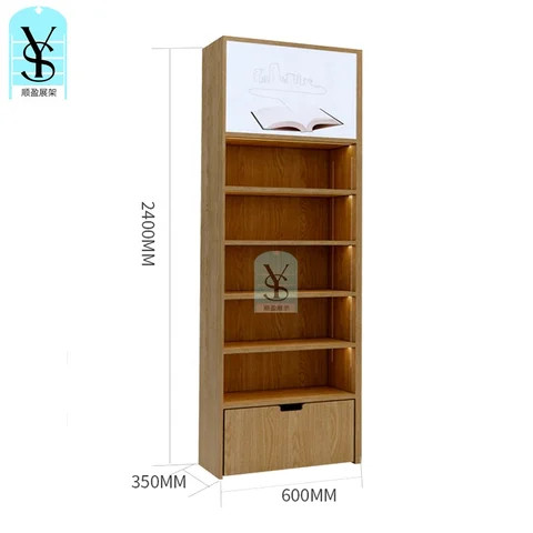 Statioinary Book Rack Buy Customized Book Shop Stationary Display Library Fashion Wall Wood ...