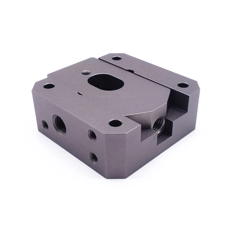 Customized cnc milling aluminum block for 3d printer parts accessories