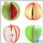 Customized Fruit Momo Pad 3D Sticky Notes Writing Paper Pear Shape Sticky Notes