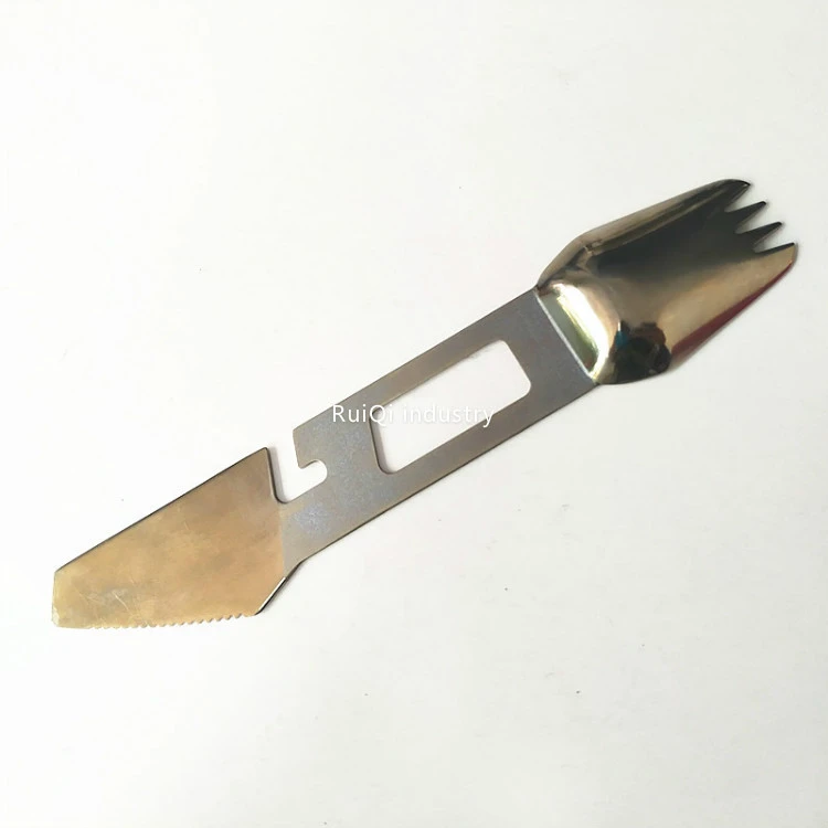 Customized tableware of titanium alloy knife and fork soup spoon kitchenware stamping processing
