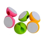 Customized universal portable office car desktop USB line holder charge line cable winder wire fix clamp clip