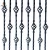 Import Decorative 1/2" Square Wrought Iron Basket Balusters Metal Stair Spindles for Sale from China