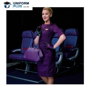Delta airline stewardess costume cabin attendant uniform