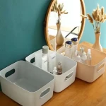 Desktop clutter organizer Snack organizer basket Makeup and lipstick organizer