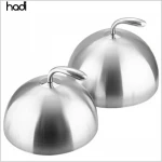 Dinner plate covers round restaurant dish plate food cover ,  stainless steel dishes plates with cover