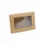 Import Disposable take away packing cardboard kraft paper food containers lunch box with window from China