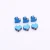 Import DIY Accessories new 4/6/8mm light blue V shape Heart Hematite Charm Spacers Stone Bead from China