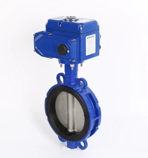 DN100 DN150 Lug/Wafer/flange type Motorized steel butterfly valve Actuator for water flow control ON/OFF