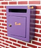 Doll Postbox Mailbox wooden mail Box Dollhouse Wooden miniatures