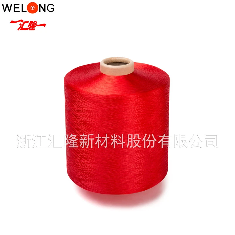 Dope dyed colored  polyester draw textured yarn DTY,450d/144f