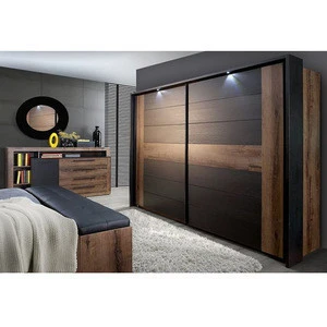 Double color almirah wardrobe design furniture bedroom