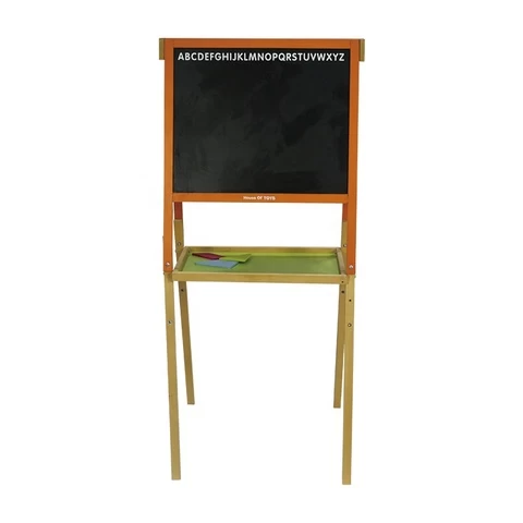 Double side painting blackboard toy kids drawing wooden magnetic children easel