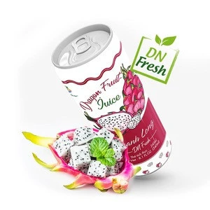 Dragon fruit juice/High quality fruit juice 100% pure 240ml can-packed/Vietnamese High quality product