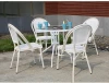 Dreamhause Factory Wholesale Metal Leg Garden PE Rattan Chair Balcony Restaurant Cafe Shop Patio Outdoor Dinning Table Chairs