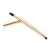 Import Dual Ended Eyebrow Spoolie Gold Multi Function Eye Brow Brush Makeup Brush With Cap from China