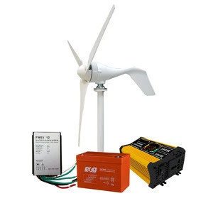 Easy assembly residential Nylon Fiber Blades 100w Wind turbine generator windmill with wind controller power system