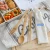Import Eco friendly 4pcs bamboo cutlery set reusable with bag from China