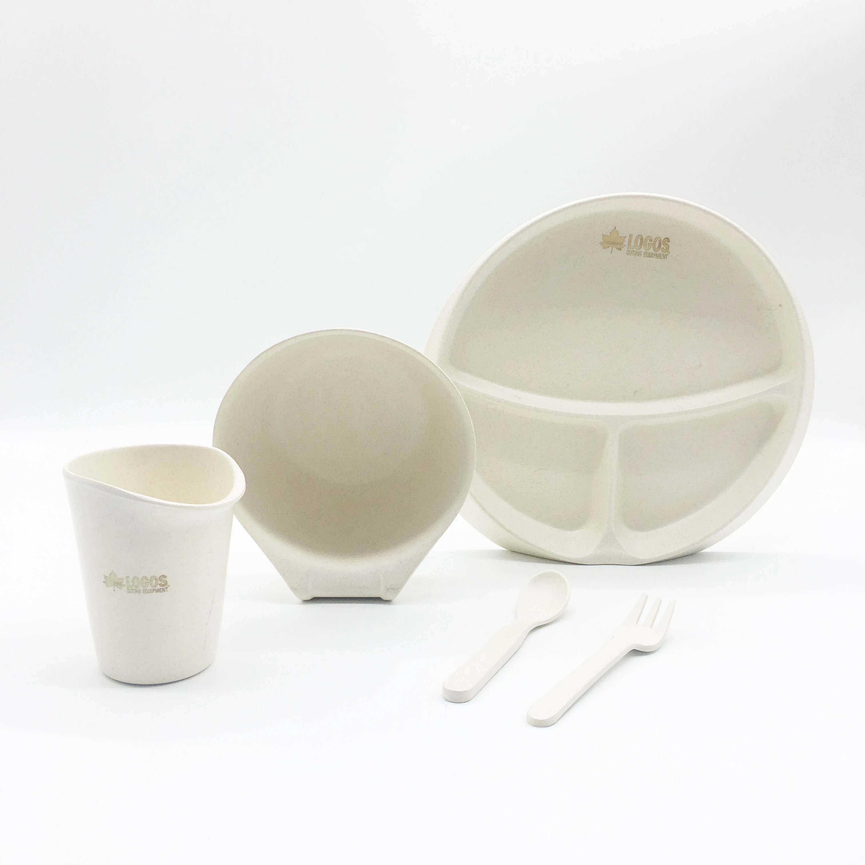Eco-friendly Bamboo Tableware With Laser Logo