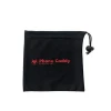 Eco-friendly colorful custom silk logo microfiber drawstring golf bag pouch with low price