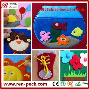 Educational Intelligence Development Soft Cloth fabric busy book for child baby