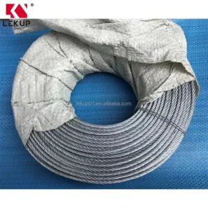 EIPS 3/64" Aircraft Cable Package in 100ft Coils Hot Dipped Galvanized Steel Cable 6x19+IWRC Wire Rope Chinese Supplier