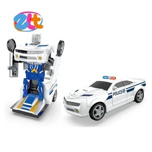 Electric deformation vehicle toys transform car robot for children