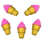 Erasers Ice Cream Cones - Pencil Eraser Mini Novelty Erasers for Party Favors - Homework Rewards - Gift Filling