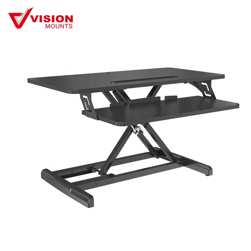 Ergonomic office furniture sit-stand desks with keyboard tray VM-GSD6301-V