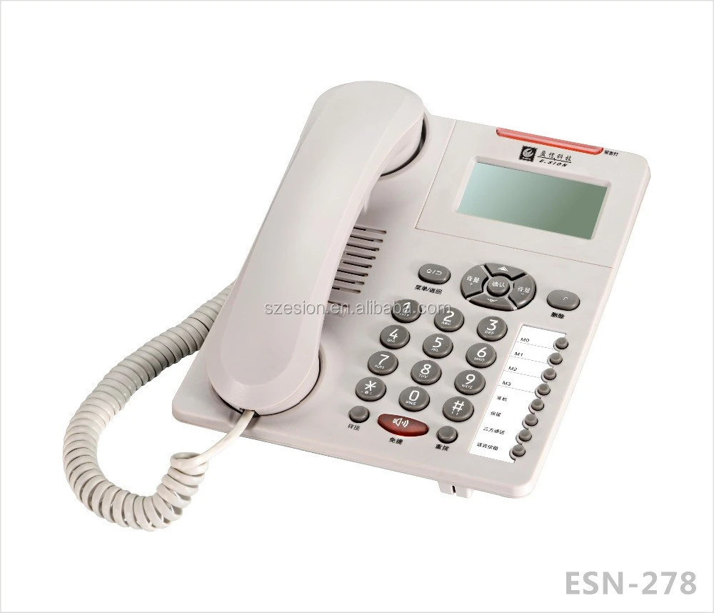 ESN-278A corded telephone desktop phone caller ID telephones landline phones office telephone home phone