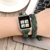Etsy Handmade Woven Leather Women Loop Bracelet For Apple Watch Band 38mm 42mm 40mm 44mm iWatch Strap