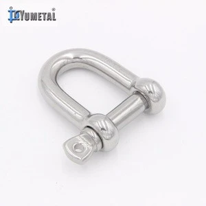 European Type Stainless Steel D Shackle In Fully Stocked