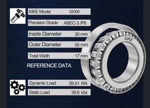 Excellent Quality 32006 Tapered Roller Bearing 30x55x17mm