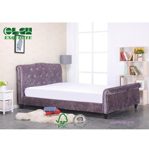 Extra Comfortable Upholstered Double Modern Hotel Bed Frame