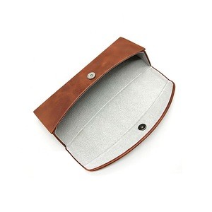 eyeglasses cases brown slim soft bags eyewear case soft pouches manufacturer