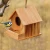 Import Factory customized DIY birds nest indoor and outdoor birdhouse handmade wooden solid wood bird nest pastoral style from China