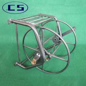Factory direct 60m metal steel wall mounted garden water hose reel
