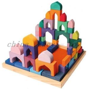 Factory direct sale baby toys wooden puzzles construction block toys games wholesale kids educational montessori toys parts