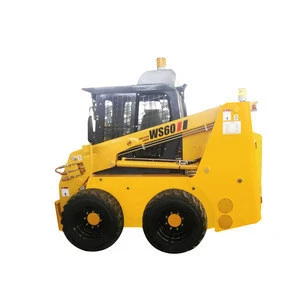 Factory direct sales New Chinese Skid Steer Loader with Sweeper WS60