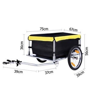 Factory Directly Bicycle Folding Cargo Trailer two wheels shopping cart shopping trolley luggage bicycle cargo trailer (CT001)