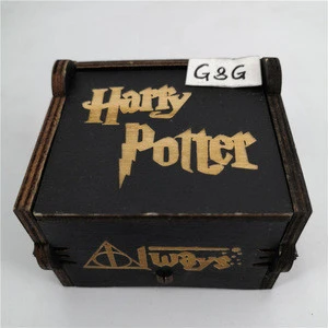Factory New Design  Black Wind Up Music Box Harry Potter