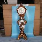 Factory Outlet Resin Floor Standing Large Numerals Floor Clock