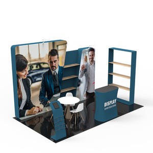 Factory price folding advertising wholesale equipment 3*6 exhibition booth tension fabric display trade show booth