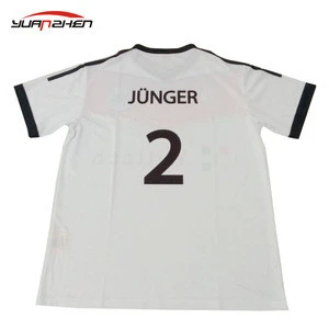 Factory price latest soccer design fashion breathable cheap promotion sublimated soccer jersey