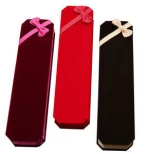 Factory price logo printed handmade velvet plastic shell jewelry boxes