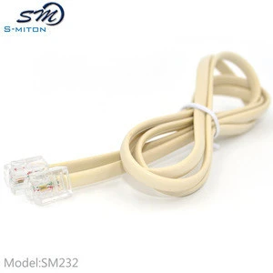 Factory price rj11 to rj11 telephone cable