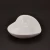 Import factory supply fancy heart shaped plain white soy sauce sushi wasabi ceramic sauce dish from Pakistan